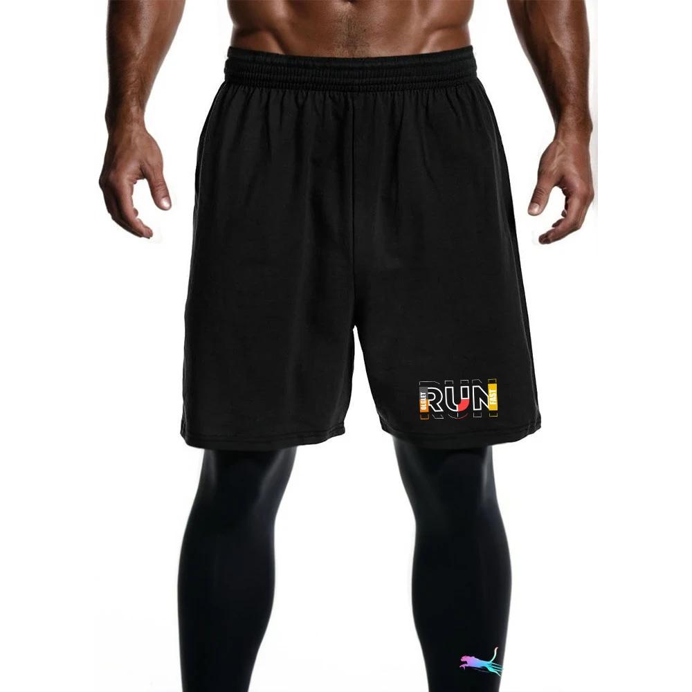 Ensemble de course à pied 2 pièces pour homme, short de sport à séchage rapide avec collants de comp