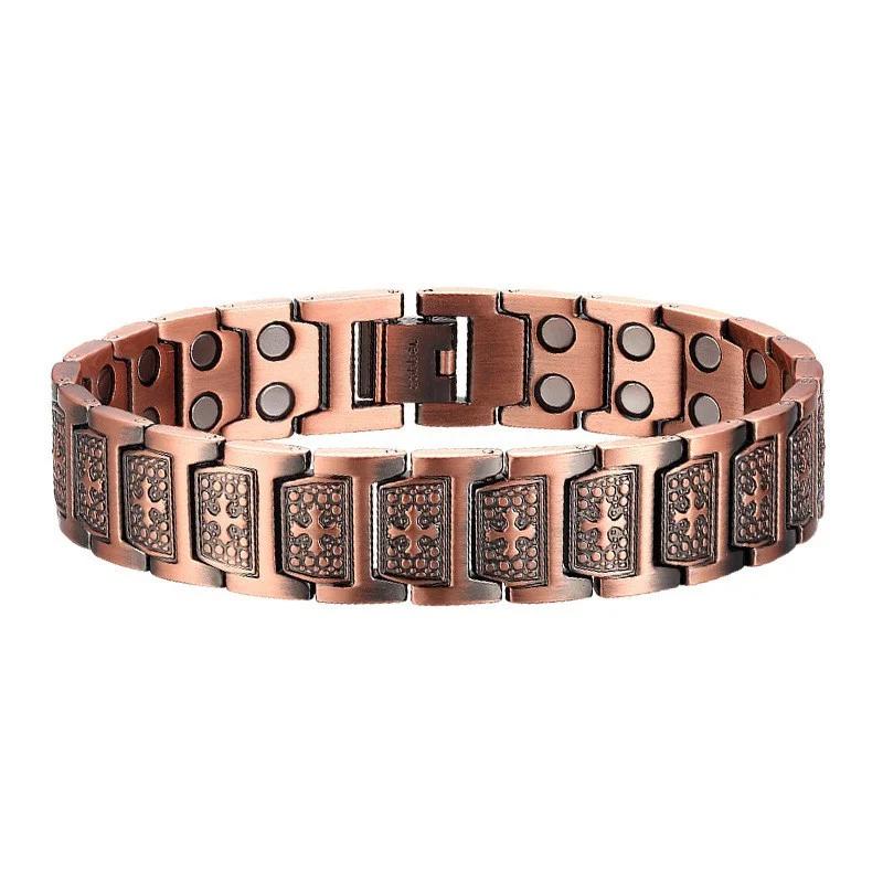 Bracelets populaires pour hommes, femmes et couples ; bracelets magnétiques énergétiques à large ban