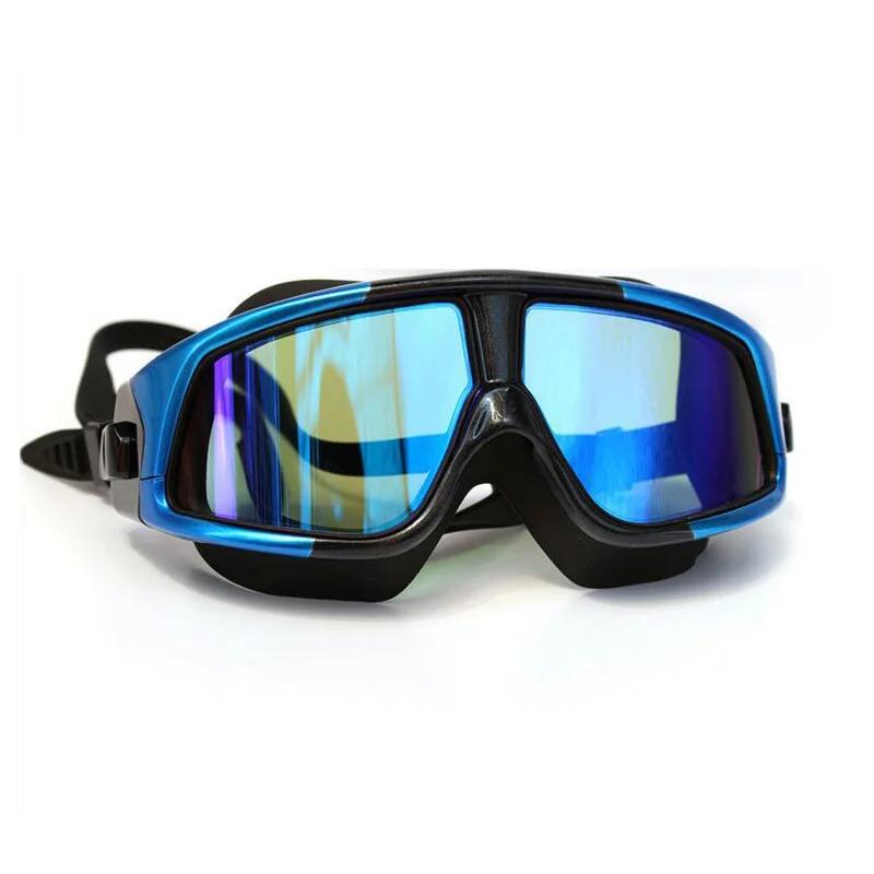 Lunettes de natation à grande monture pour femmes et hommes, nouvelle mode, HD, antibuée, fabricant