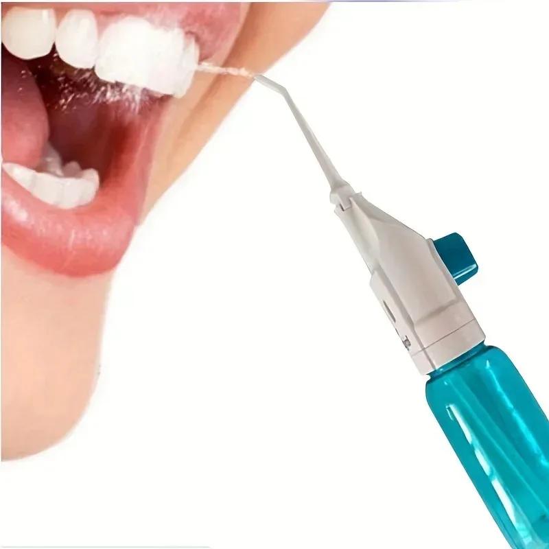 Irrigateur buccal haute pression, hydropulseur Portable, Style cure-dents manuel, nettoie en profond