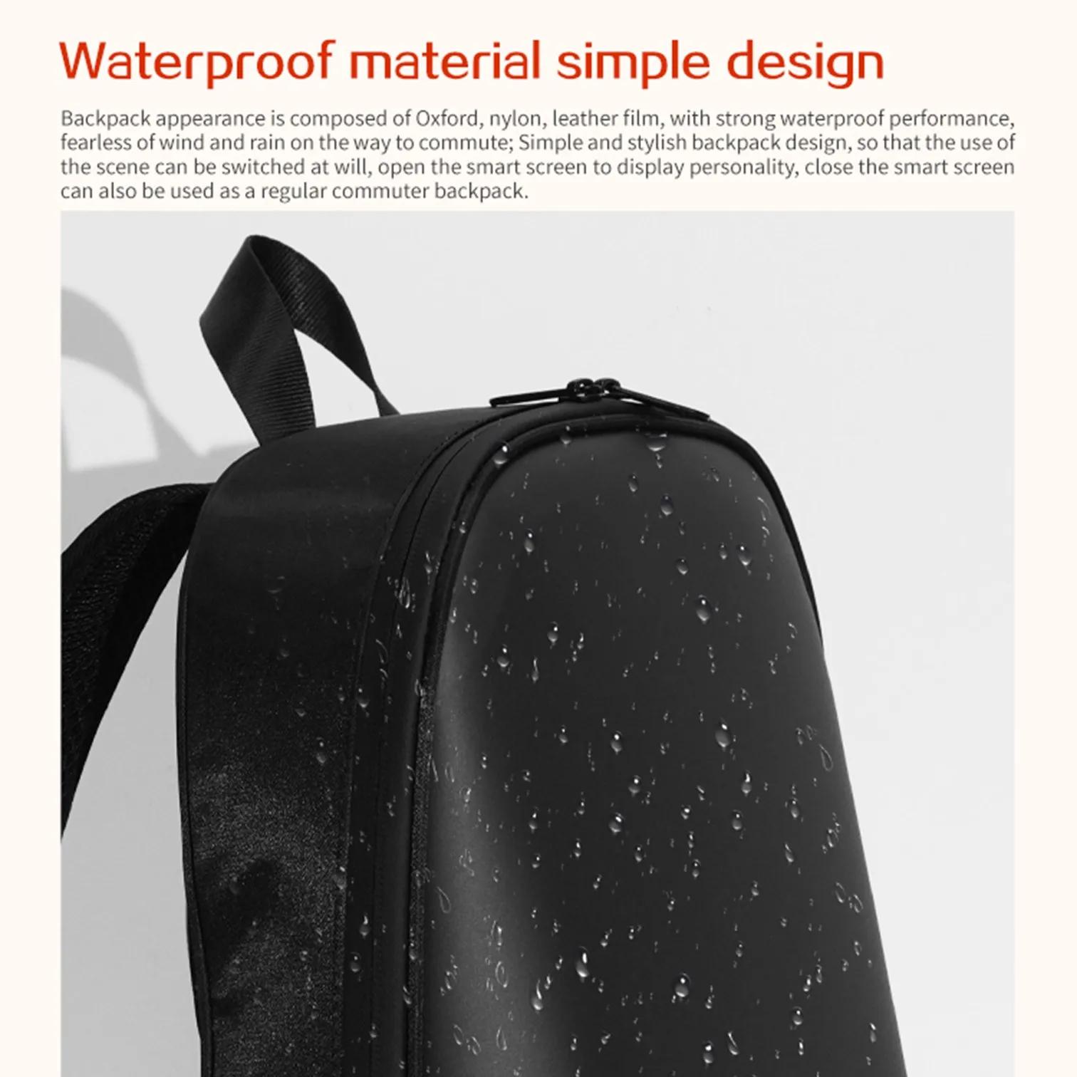 Sac à dos LOY T7-3 avec écran LED, connexion Bluetooth, contrôle par application, affichage publicit