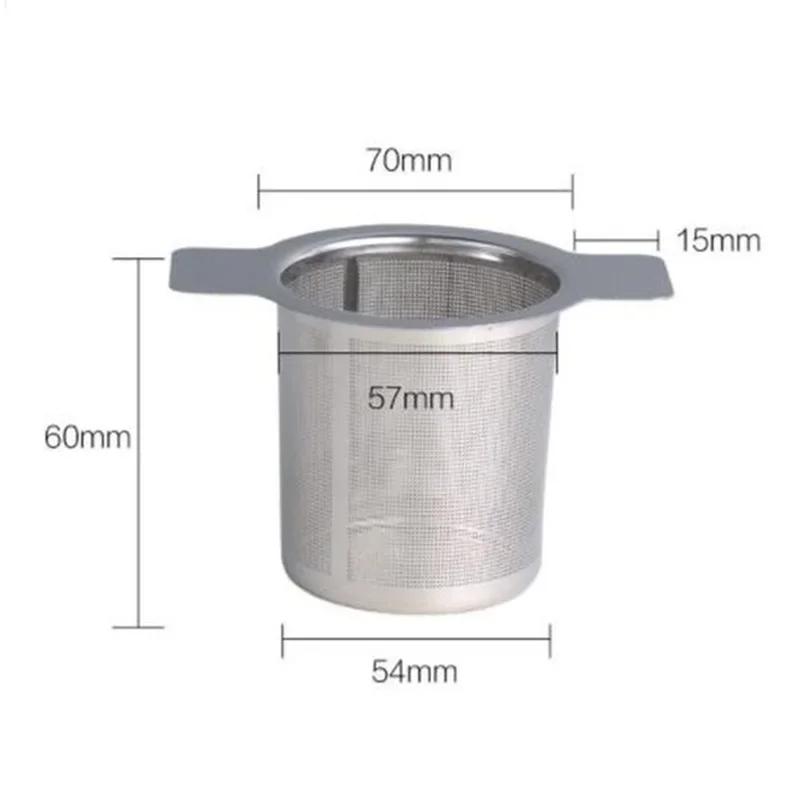 Infuseur à thé en maille réutilisable en acier inoxydable, passoire, filtre à feuilles, pièces de ta