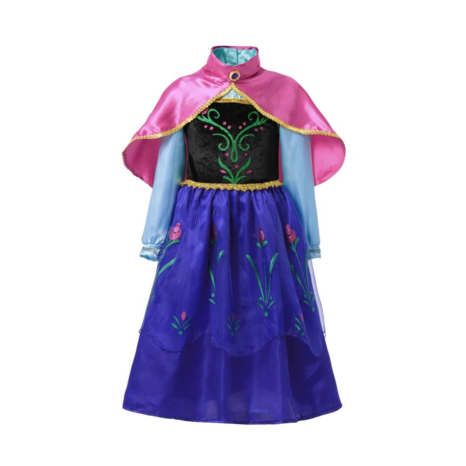 Costume d'été fantaisie reine Elsa Anna pour filles, robe de princesse pour tout-petits, fête Cospla