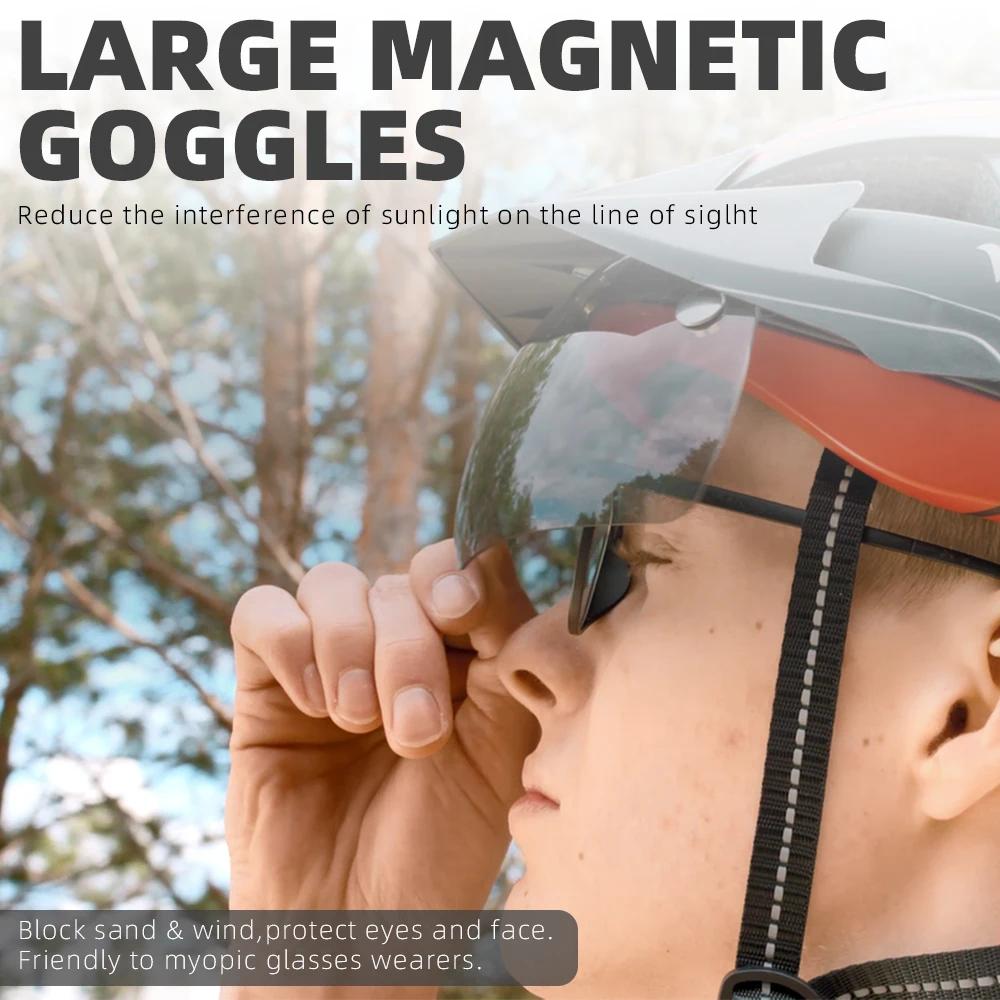 VICTGOAL Casque de vélo pour hommes Lunettes de protection solaire Casque de cyclisme LED USB Lumièr