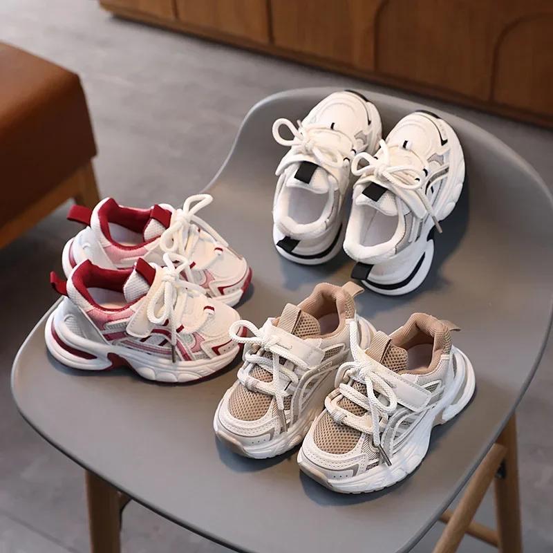 Nouveaux enfants baskets pour filles école casual chaussures de sport pour garçon printemps automne 