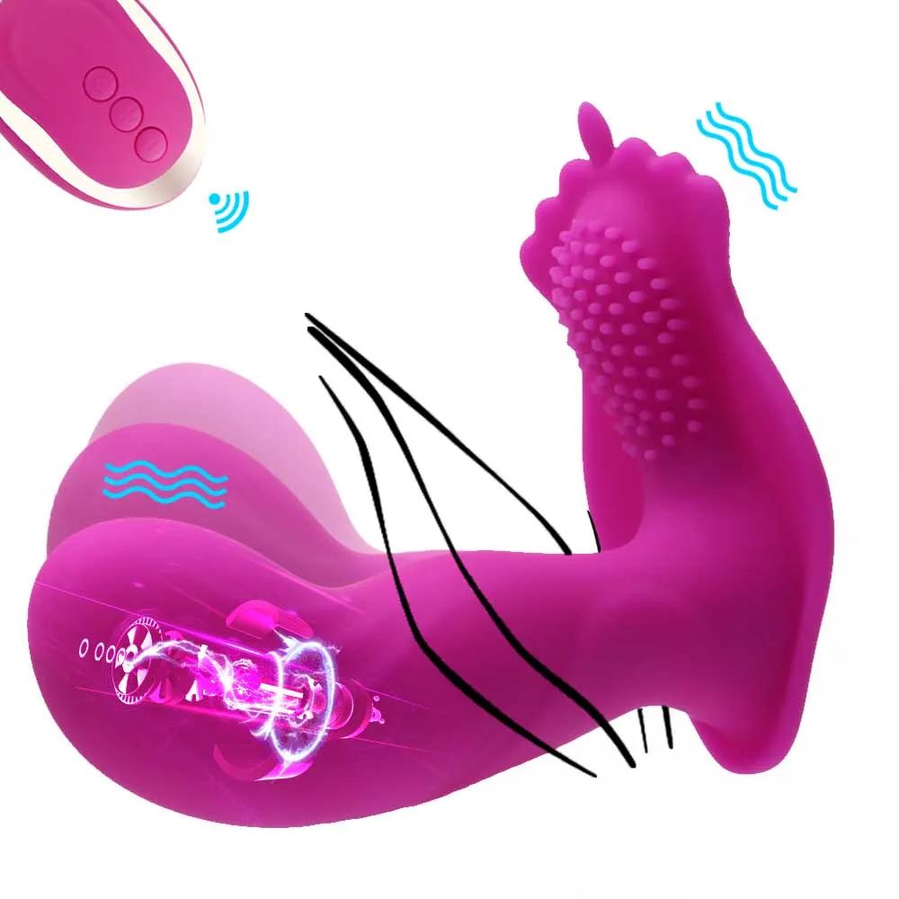 Oeuf vibrant flirtant sans fil pour femme, culotte portable, prise anale, jouet sexuel adulte, 10 vi