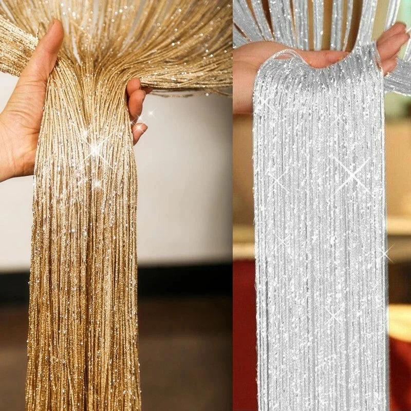 100x200 cm porte fenêtres suspendus perles décors rideau chaîne été mouche insectes écran gland pann