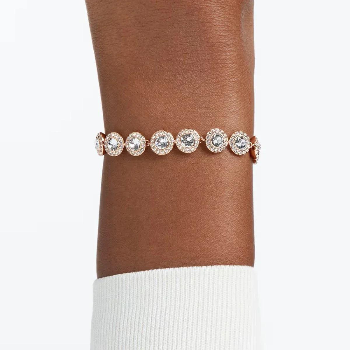 Ensemble de colliers ronds en cristal et diamant pour femmes, de haute qualité, classique, bonheur, 