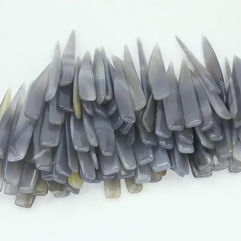 Bord en cuir d'agate de 8cm, pour le marquage du papier pliant, artisanat, accessoire d'outil fait à