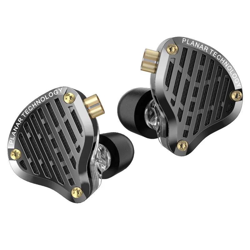 KZ PR3 dans l'oreille 13.2MM pilote planaire filaire écouteurs HiFi basse moniteur écouteurs Sport f