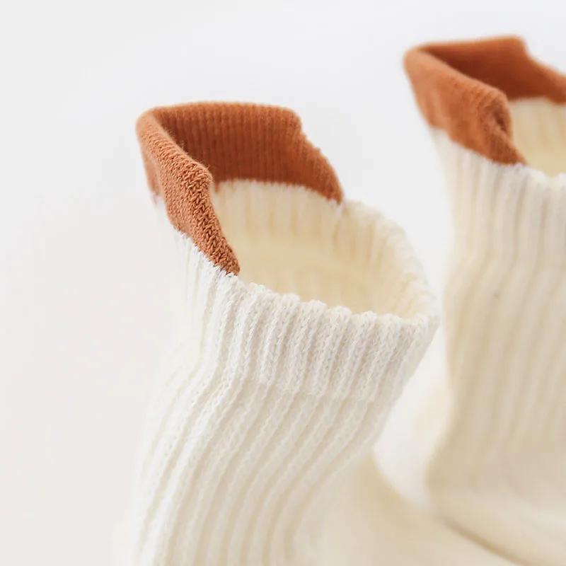 3 paires de chaussettes en coton pour enfants, garçons et filles, mignonnes, confortables, respirant
