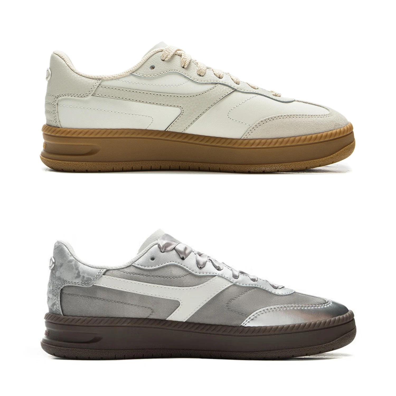 Li-Ning Chaussures de style de vie LN IVY pour femmes, confortables, rétro, élégantes, classiques, d