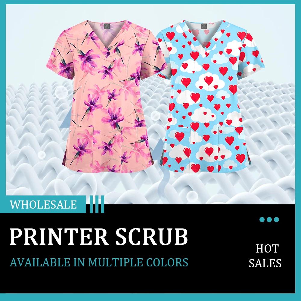 Uniformes en polyester et spandex pour femmes, belle chemise de gIslande pour hôpital, chemise de gI