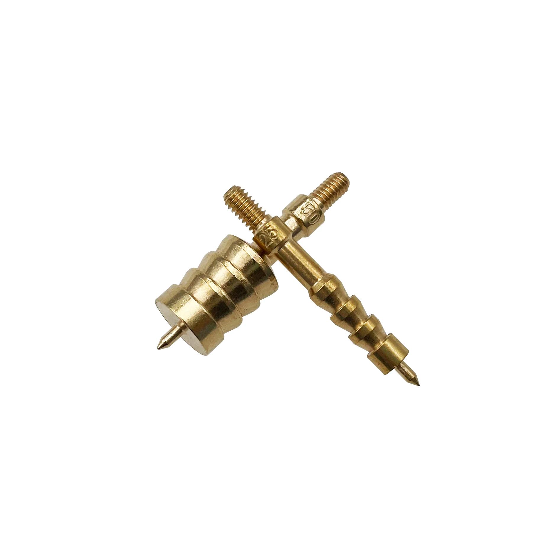 1 pièces pistolet solide nettoyage Jag lance pointu en laiton Jag brosse pointe fendue pistolet nett
