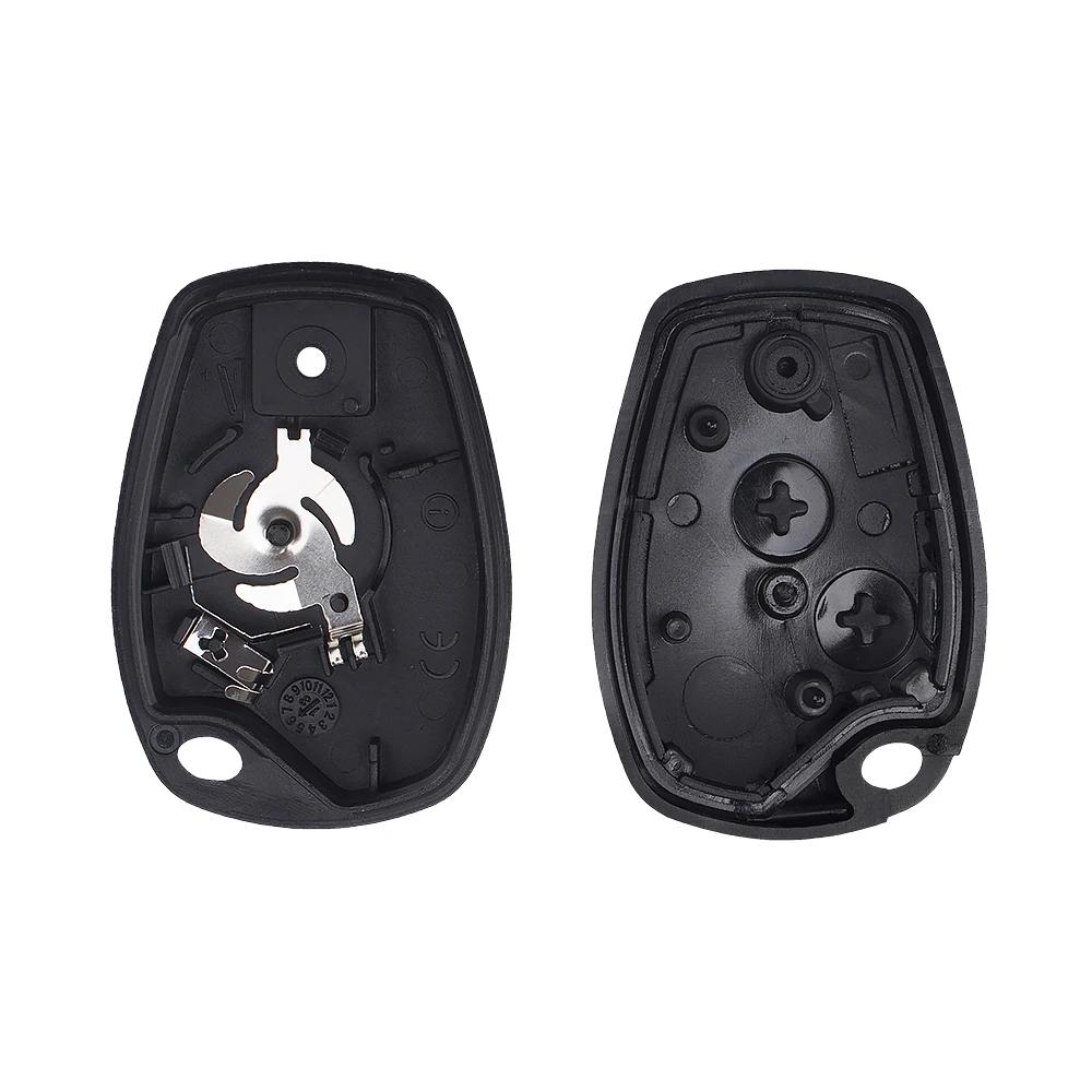 KEYYOU coque de clé à 2 boutons pour Renault Megane Modus Espace Laguna Duster Logan DACIA Sandero F