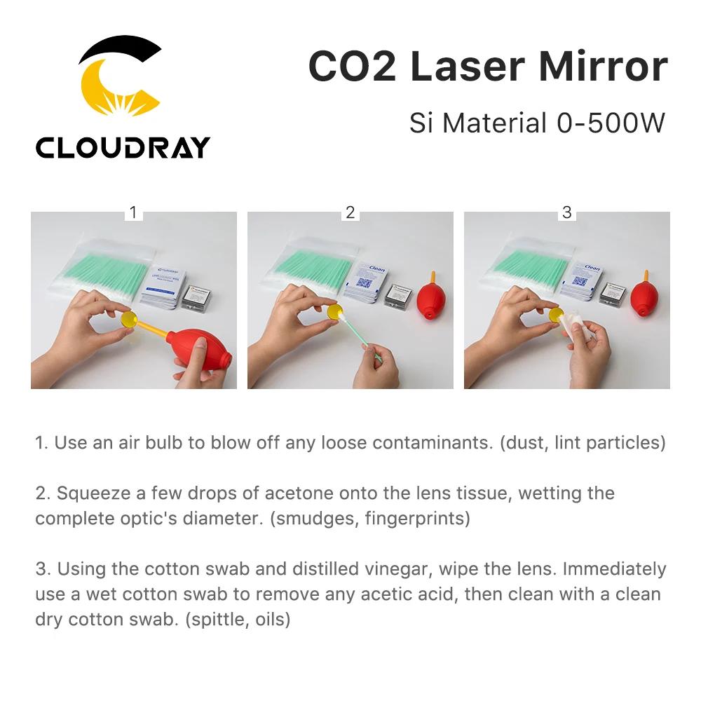 Cloudray 500W Co2 Laser Si miroirs réfléchissants lentille réflectivité 99.6% lentille réflectrice à
