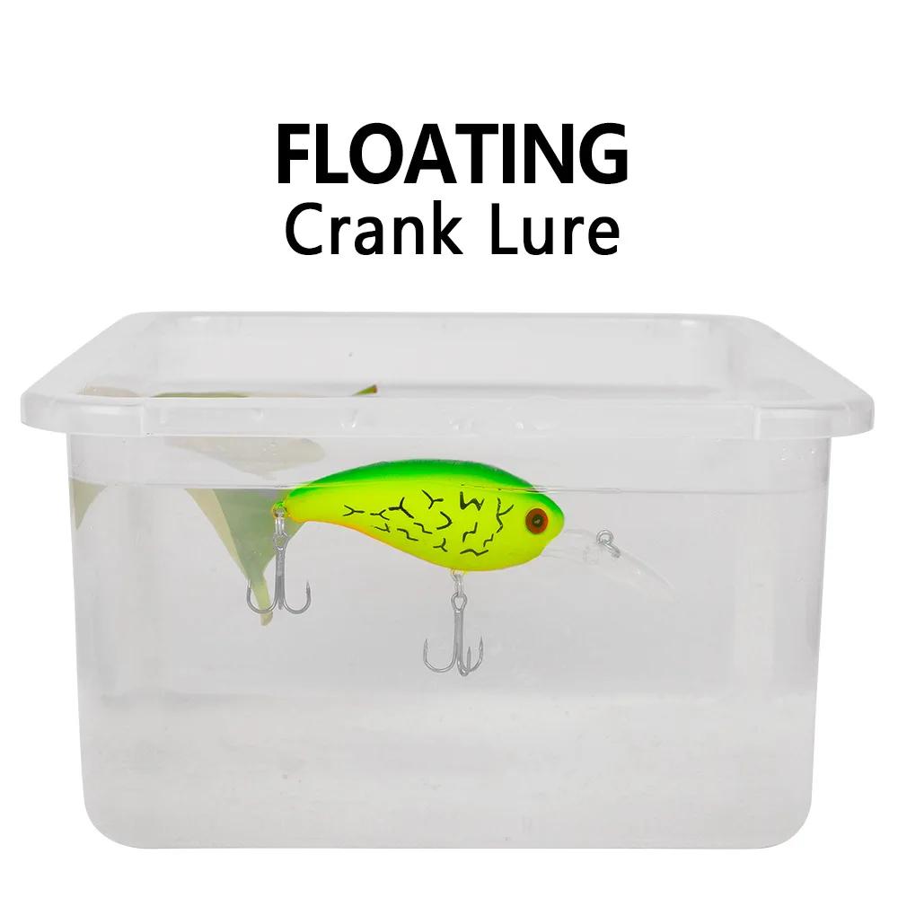 Leurre méné rigide de type crankbait pour la pêche à la traîne en mer, appât Élde plongée rapide pou