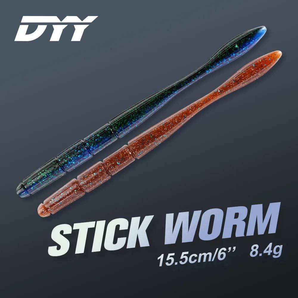DYY – leurre en forme de ver en Silicone souple, appât artificiel idéal pour la pêche au bar ou au b