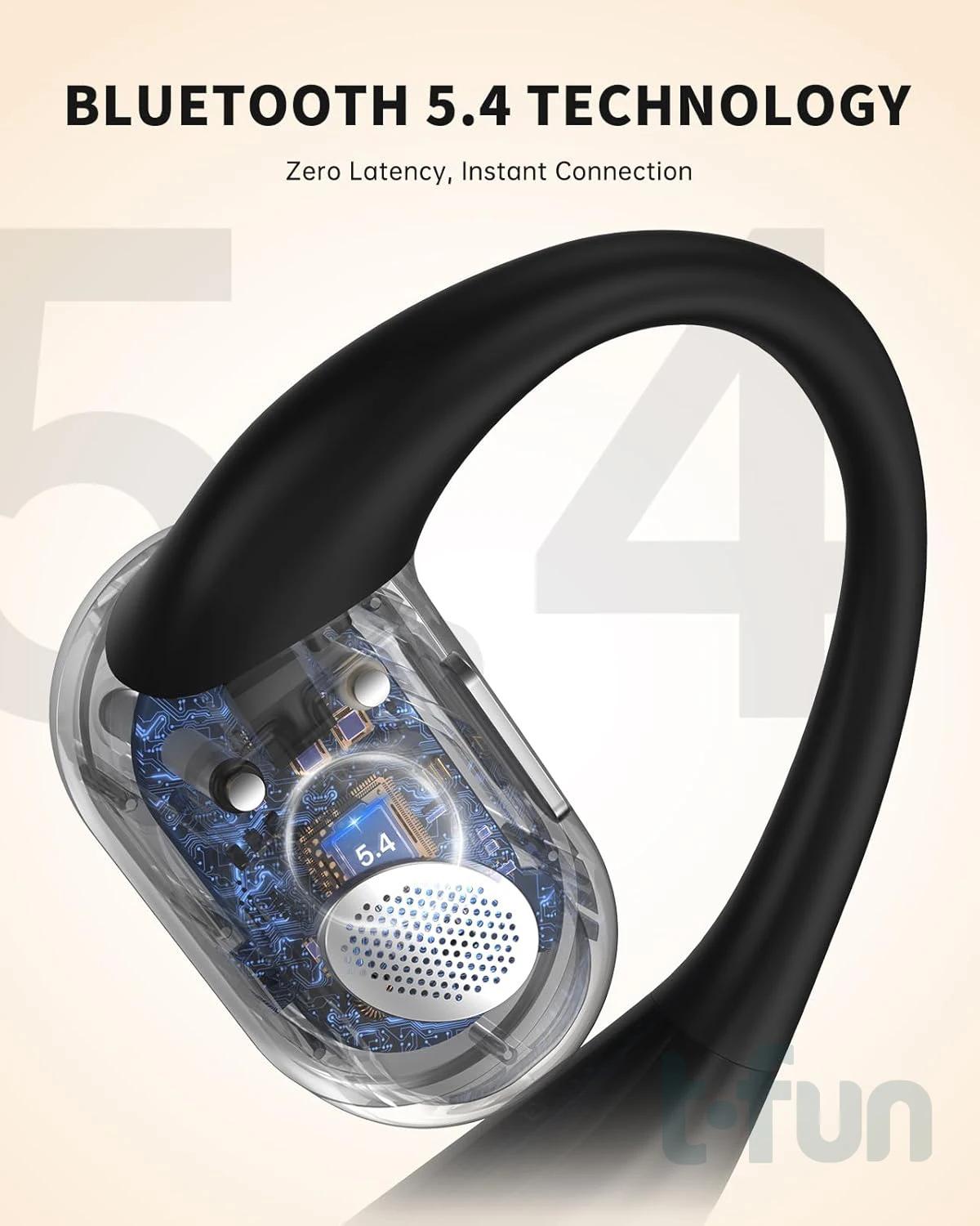Écouteurs intra-auriculaires Bluetooth 5.4, avec micro antibruit ENC, appels clairs et son Hifi, vér