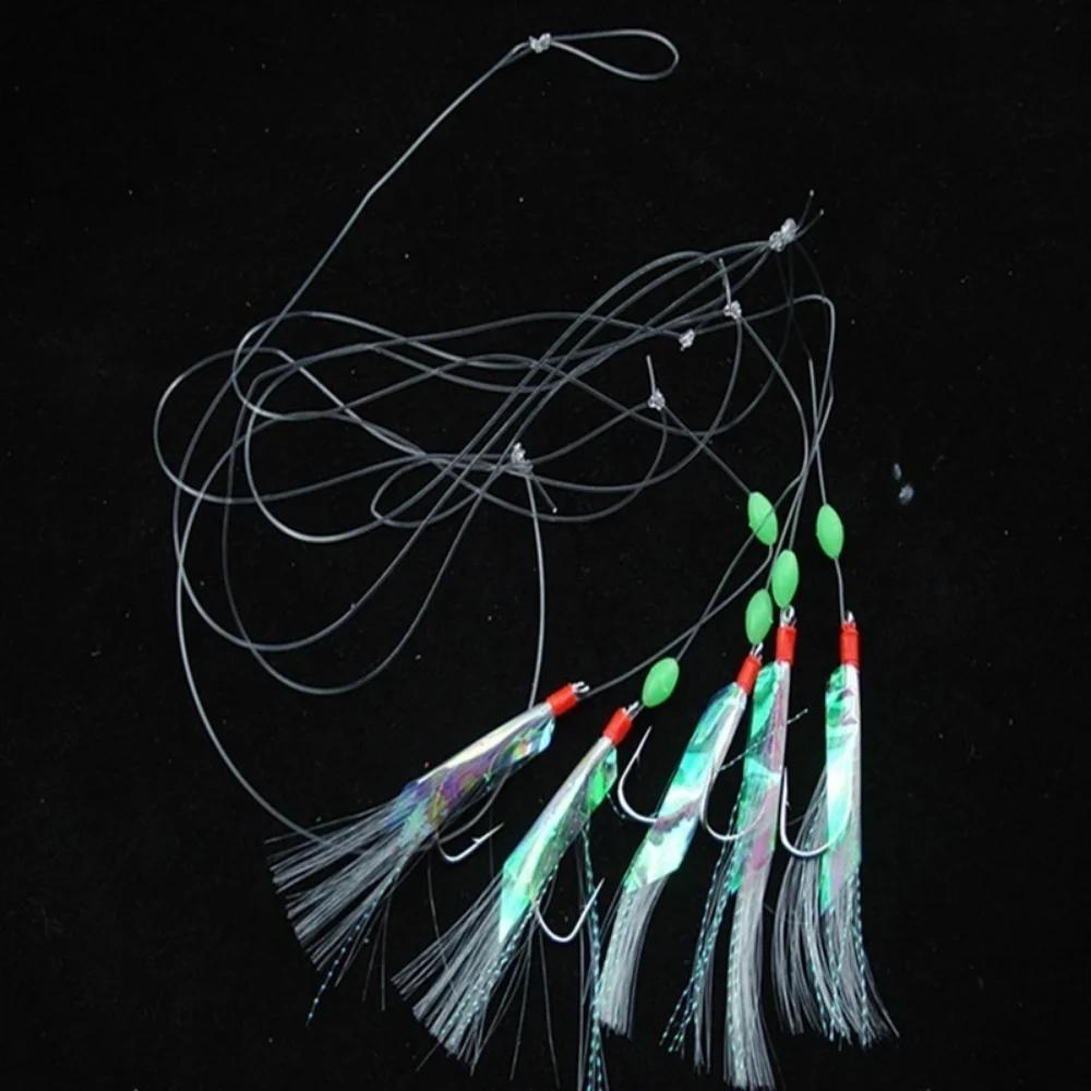 5 pièces/ensemble multicolore doux argent peau de pêche leurre ensemble Imitation poisson crevette a