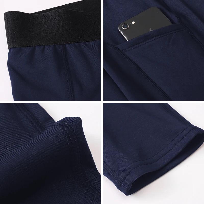 Leggings serrés de course chauds pour hommes, pantalons de sport, de Fitness, de Jogging, à séchage 