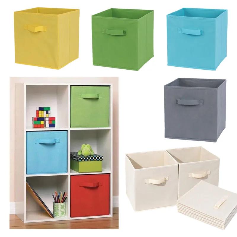Organisateur de tiroir d'armoire de poubelle de rangement de tissu non tissé, boîte de rangement de 