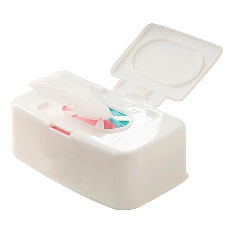 Boîte de mouchoirs humides, distributeur de lingettes portables, boîte de rangement de serviettes, c