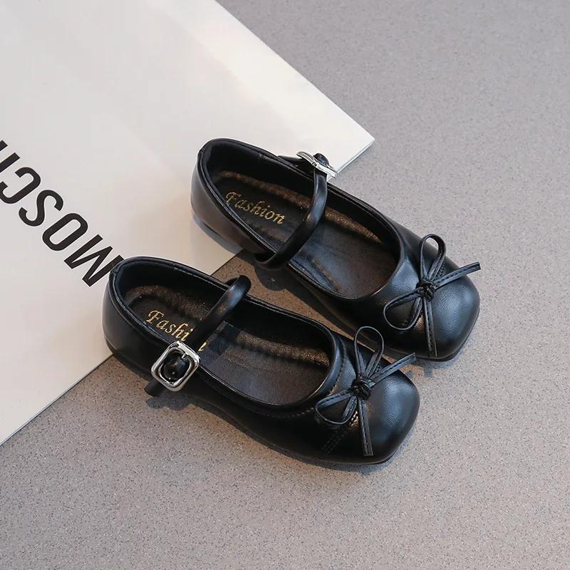 Chaussures en cuir pour filles, style princesse, printemps-automne 2026, mode enfant, Mary Janes sim