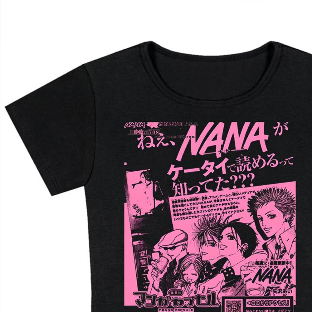 Y2k Nana Osaki graphique t-shirts décontracté Harajuku Streetwear vêtements japonais mode Rock Punk 