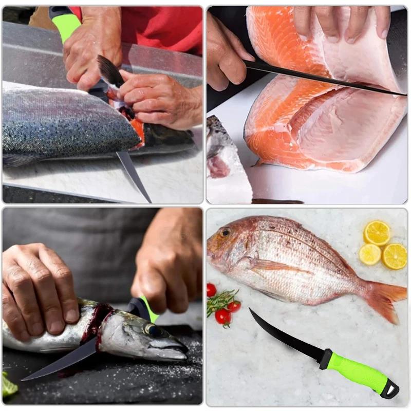 Couteau à désosser pour filet en acier inoxydable, pour couperet à viande de poisson, couteau de bou