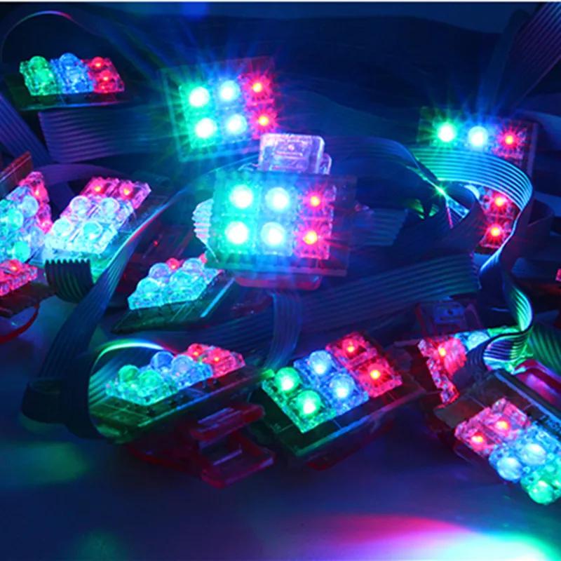 Bricolage led cerf-volant volant 56 pièces lampe à LED brillant accrocher des cerfs-volants pour adu