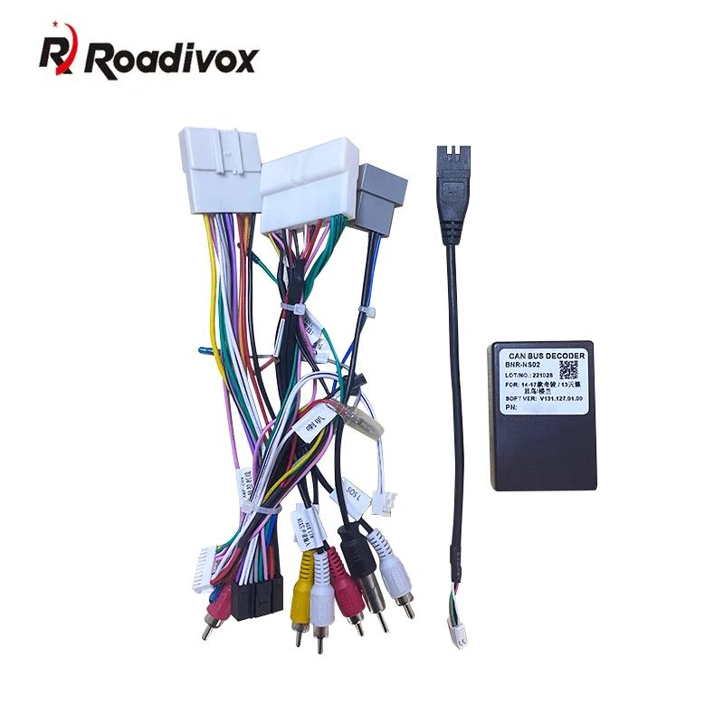 Faisceau de câbles Audio de voiture 16 broches avec Canbus pour Nissan Qashqai J11 stéréo Nissan Qas