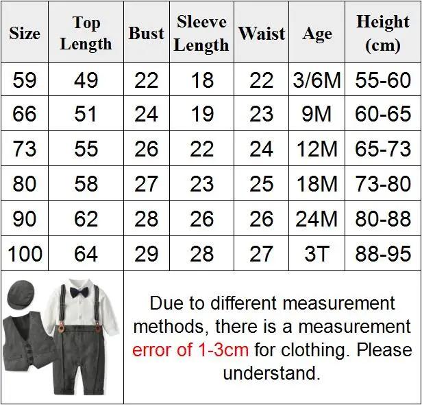 Nouveau-né garçon vêtements formels ensemble infantile garçon Gentleman anniversaire barboteuse tenu