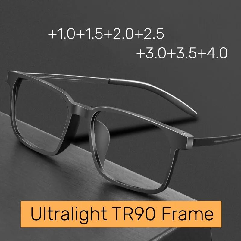 Lunettes de lecture multifocales progressives pour hommes, monture en titane, lunettes d'ordinateur 