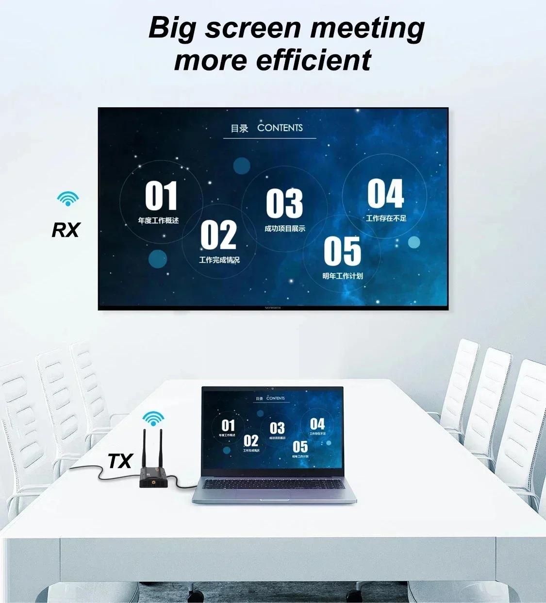 Adaptateur Wifi sans fil 200m, émetteur-récepteur vidéo, prolongateur HDMI 1x4 1 à 2 3 4 pour PS4 DV