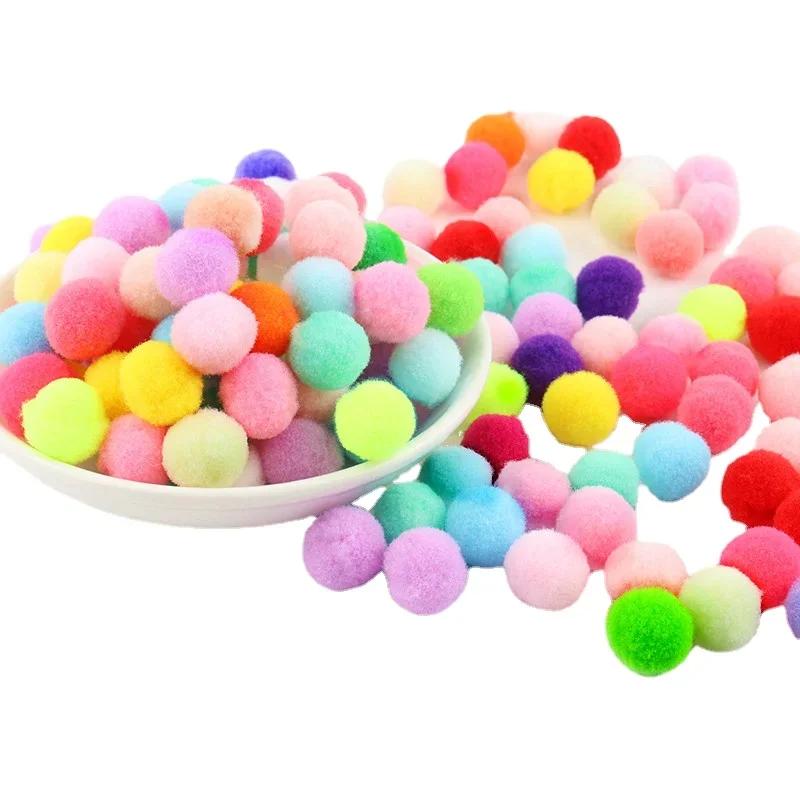 Boules de Pompon 8mm 10mm 15mm 20mm 25mm 30mm, pompons moelleux, artisanat, bricolage, jouet pour en
