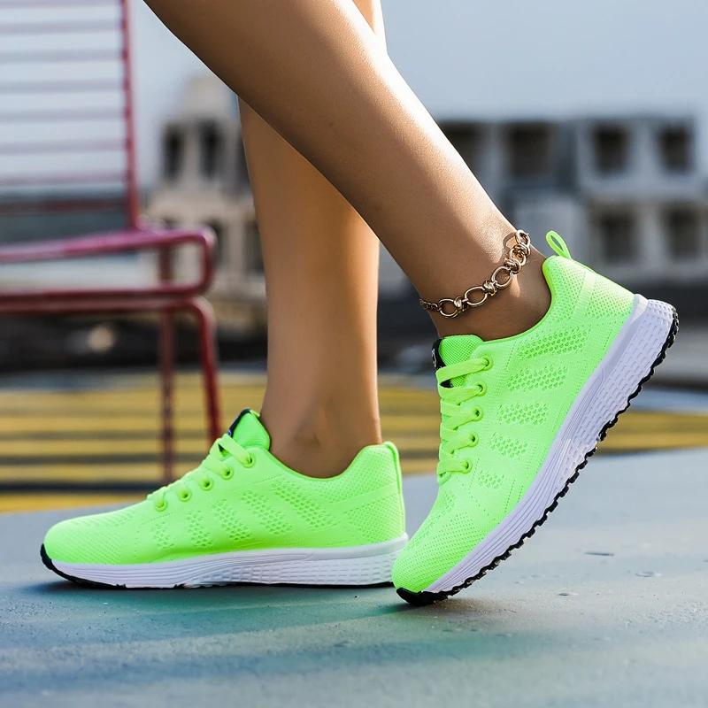 Baskets légères et respirantes pour femmes - Chaussures de course confortables en maille