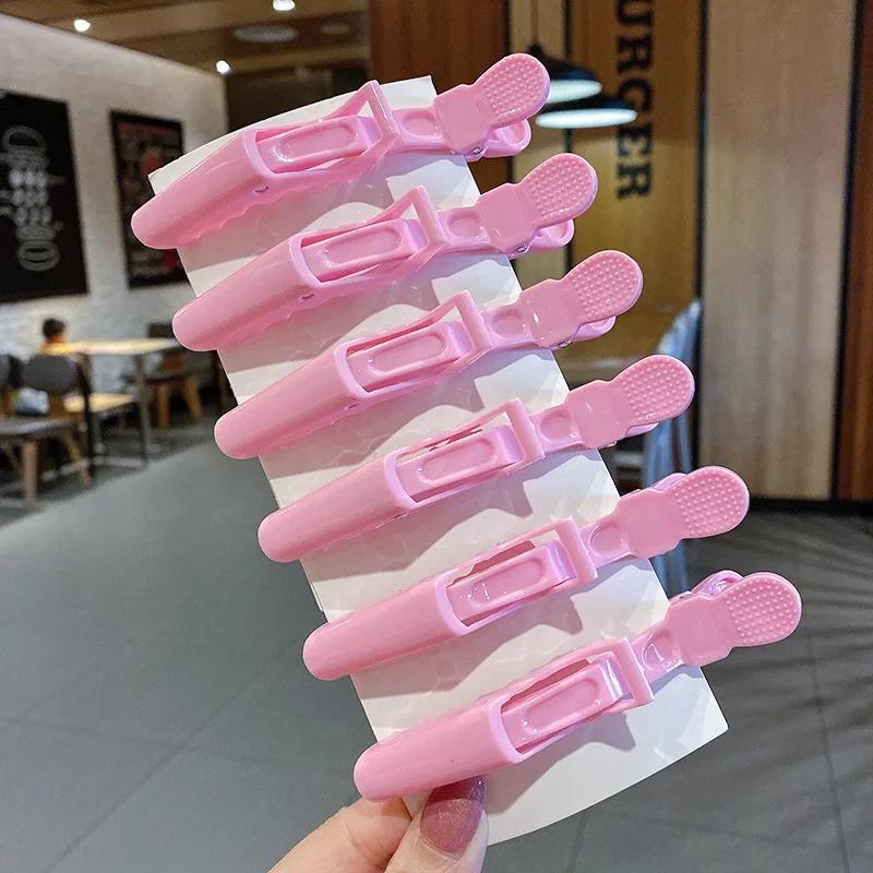 Pinces à cheveux Alligator colorées, 6/8 pièces, pinces pour Salon de coiffure professionnel, épingl