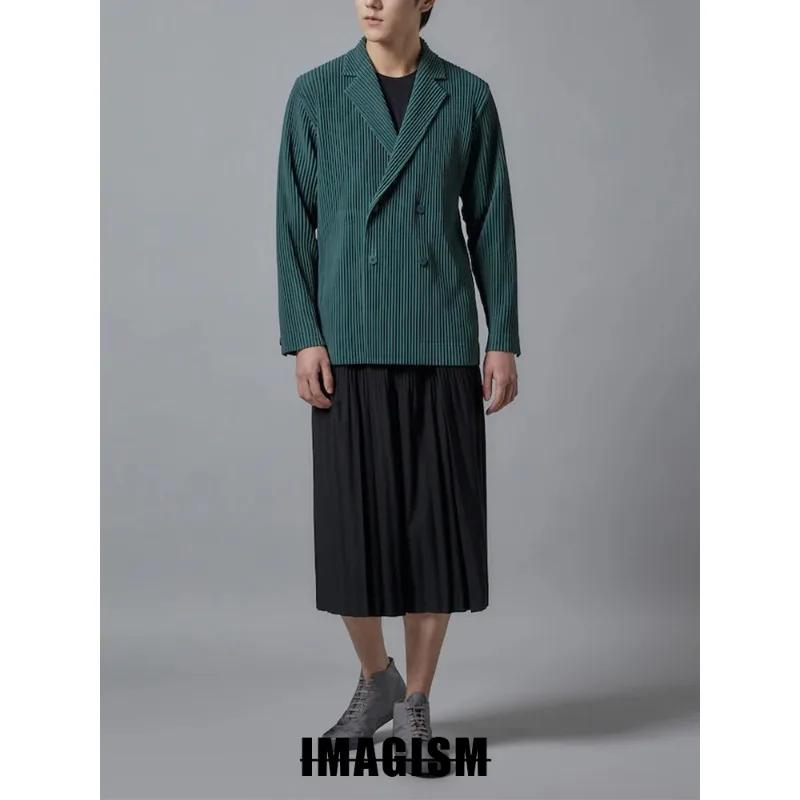 Miyake plissé sept pantalons hommes 2025 automne nouveau japonais Senior sens du confort plissé déco