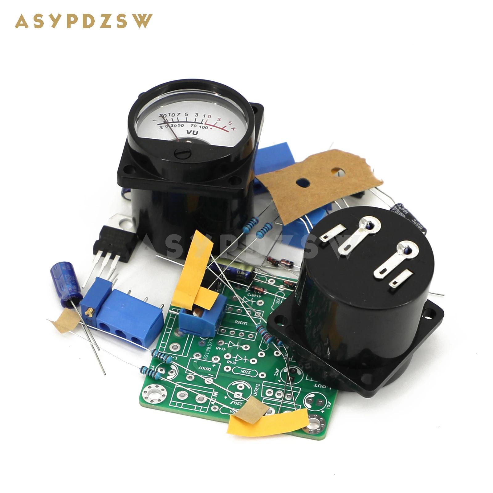 ASYPDZSW-Pilote de compteur audio VU niveau LM358 VU358, kit de bricolage, carte finie + 2 pièces av
