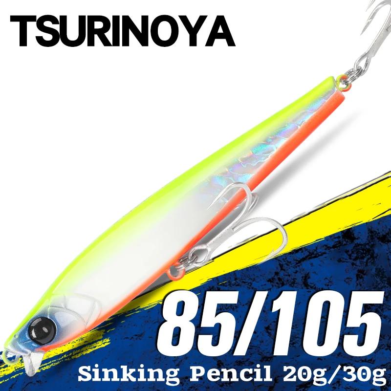 TSURINOYA leurre de pêche coulant 85S 105S crayon à lèvres courtes aérateur 85mm 20g 105mm 30g Max 9