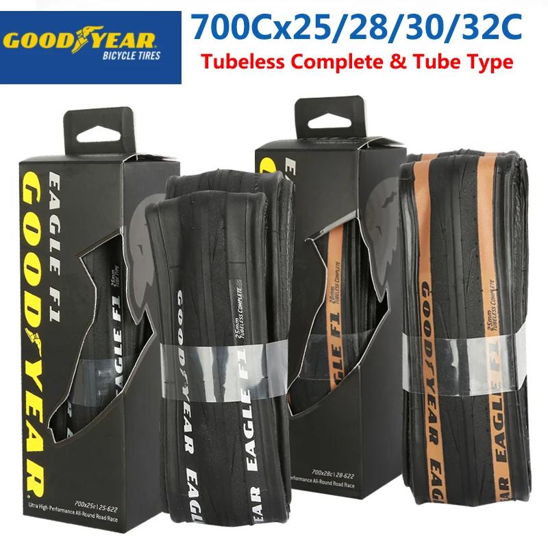 Goodyear Eagle F1 pneu de vélo de route Tubeless/Tube pneu 700x2 5/28/30/32C vélo pliable Anti-creva