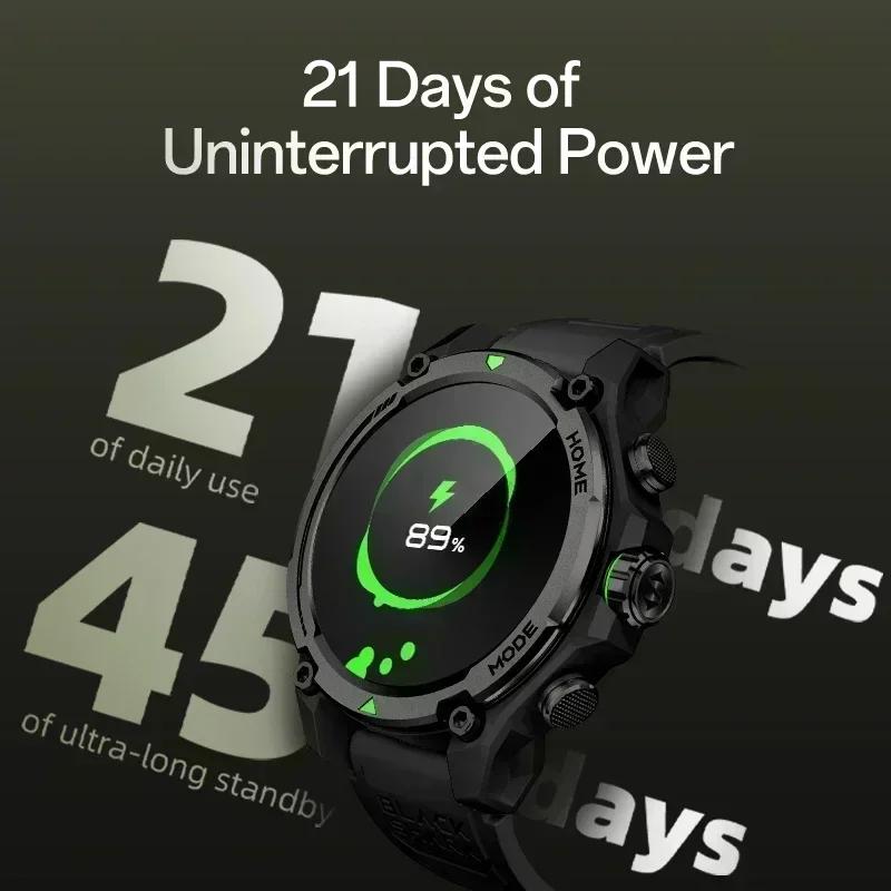[Première mondiale] montre intelligente Blackshark GS3 Version mondiale écran AMOLED 1.43 "5ATM 21 j