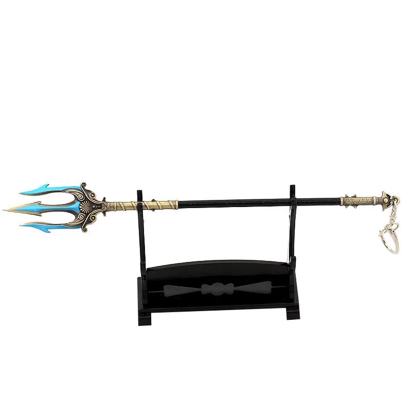 22 cm Métal Trident Dieu de la Guerre Poséidon Mythologie Grecque 1:6 Arme Modèle Miniature Jeu Péri