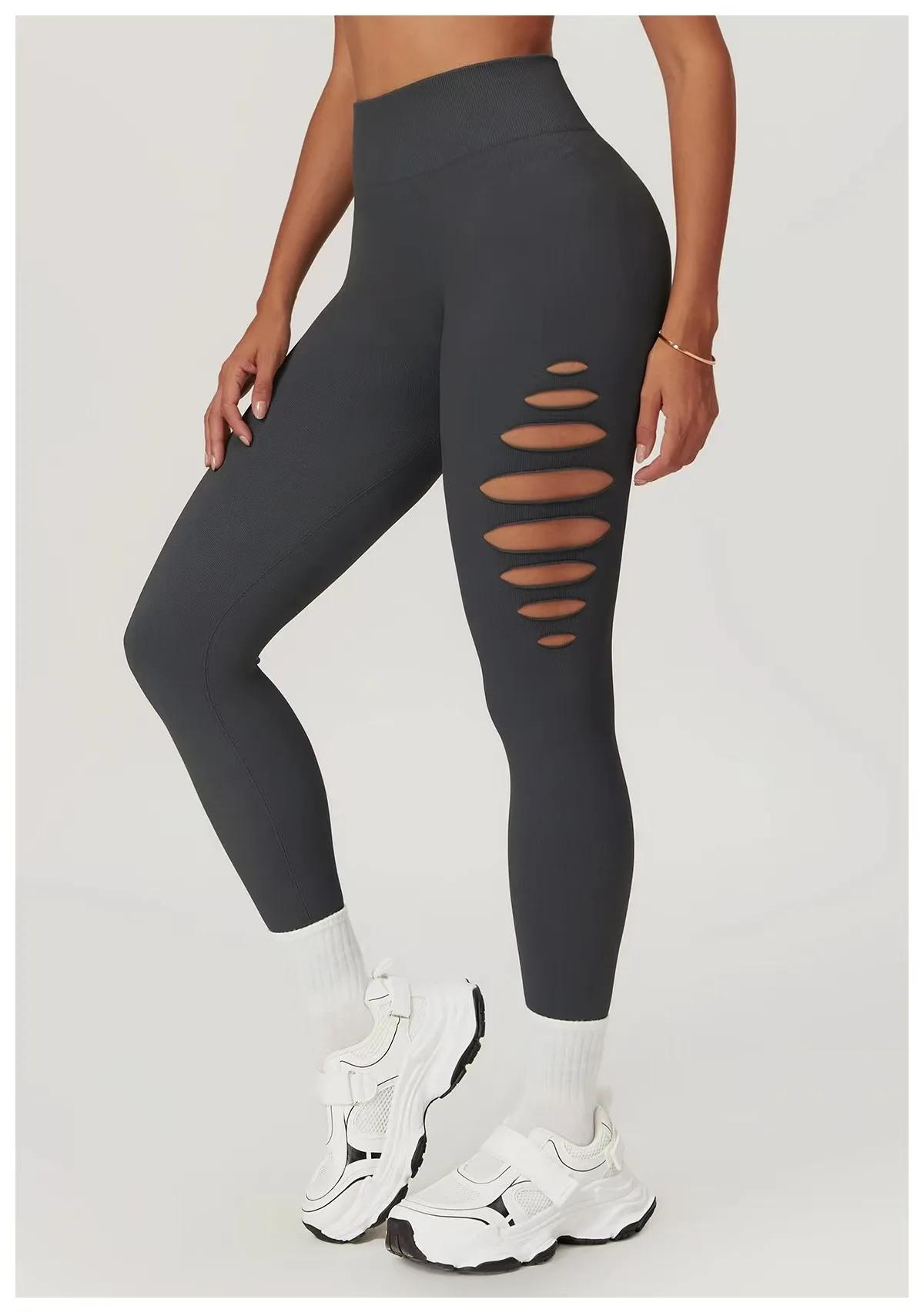 Leggings de yoga taille haute sans couture pour femmes, collants d'entraînement, de course, de fitne