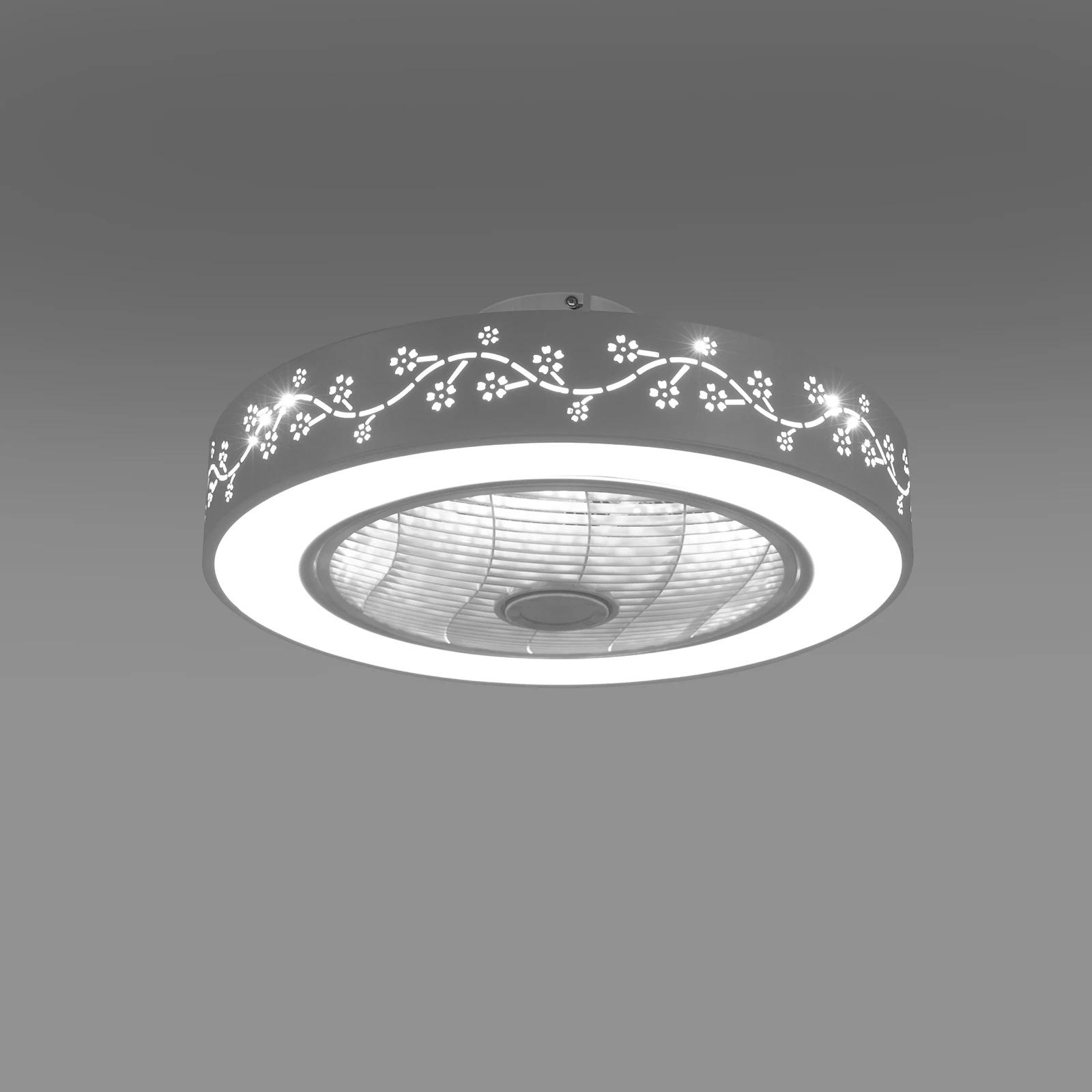 LOYALHEARTD-Plafonnier à Intensité Réglable avec Ventilateur, Luminaire Décoratif de Plafond avec Té