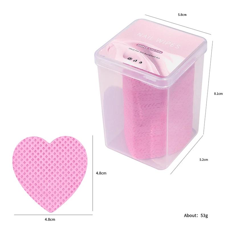 200pc Gel dissolvant de vernis à ongles lingettes nettoyant manucure dissolvant d'ongles non peluche