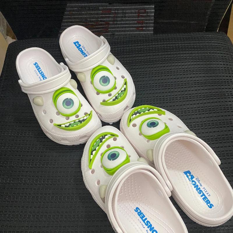 Sandales antidérapantes d'été pour enfants, pantoufles à trous respirantes, chaussures de plage déco