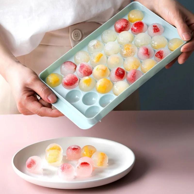 33 glace Boll Hockey PP moule congelé whisky balle Popsicle glaçon plateau boîte sucette faisant cad