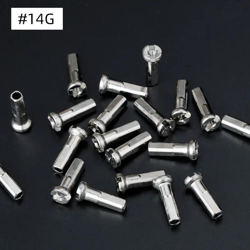 20/50 pièces écrous à rayons en laiton 14G 13G 12G vtt roue de vélo de route e-bike Scooter jante bo